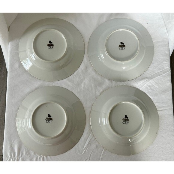 4 Apple Blossom (Cream Background) by BLACK KNIGHT Salad Plate Made in Germany - Picture 5 of 8